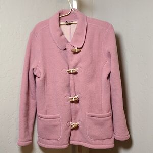Boden Women's Blush Pink Pea Coat with Toggle Closures Size 12